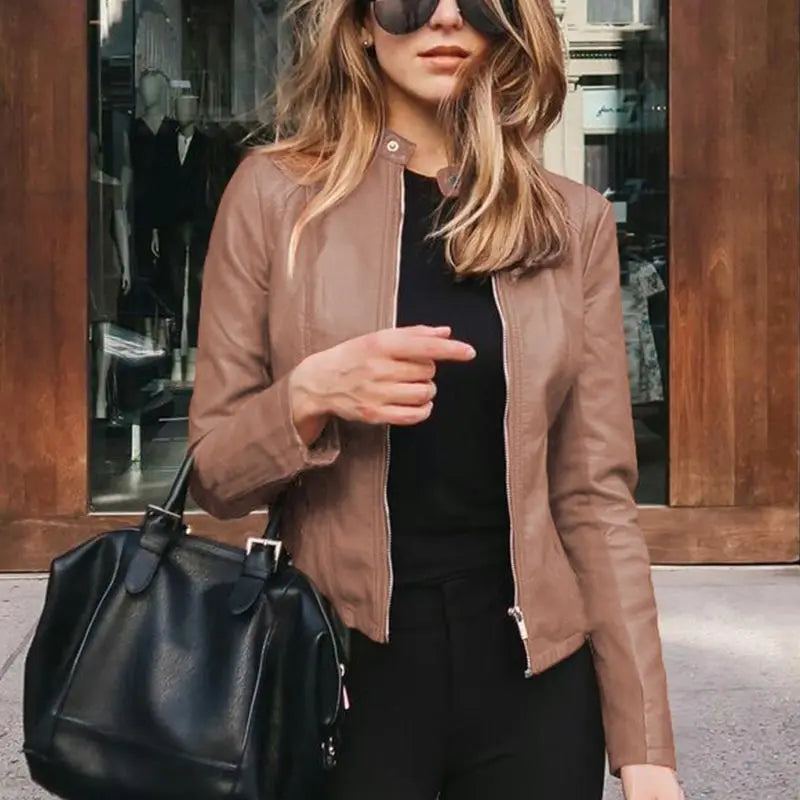 Harriet | Chic Zip-Up Moto Jacket 13