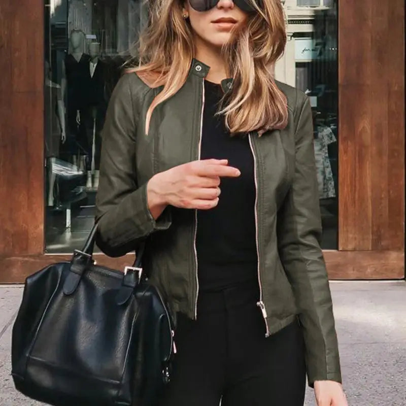 Harriet | Chic Zip-Up Moto Jacket 16