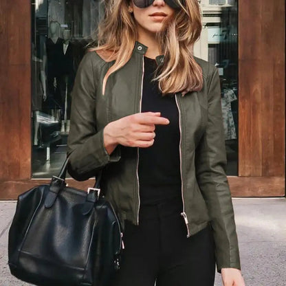 Harriet | Chic Zip-Up Moto Jacket 16