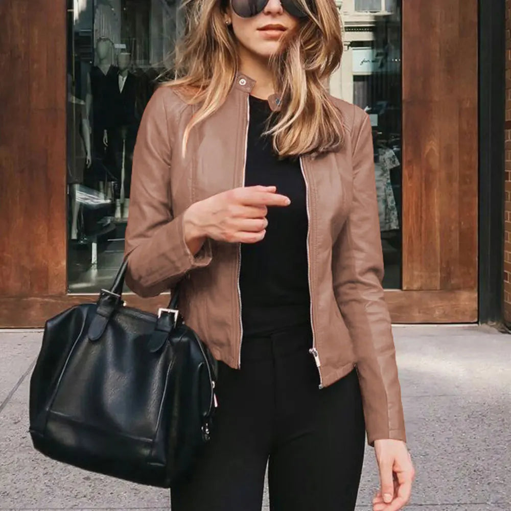 Harriet | Chic Zip-Up Moto Jacket 3