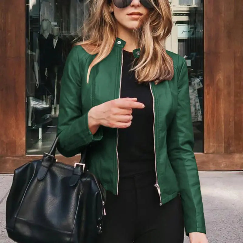 Harriet | Chic Zip-Up Moto Jacket 8