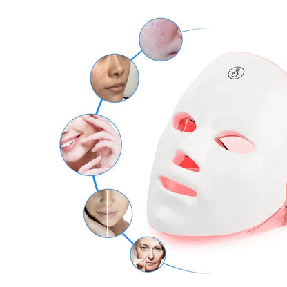 AgeGlow - 7-Color LED Therapy Mask for Facial Lifting & Whitening-4