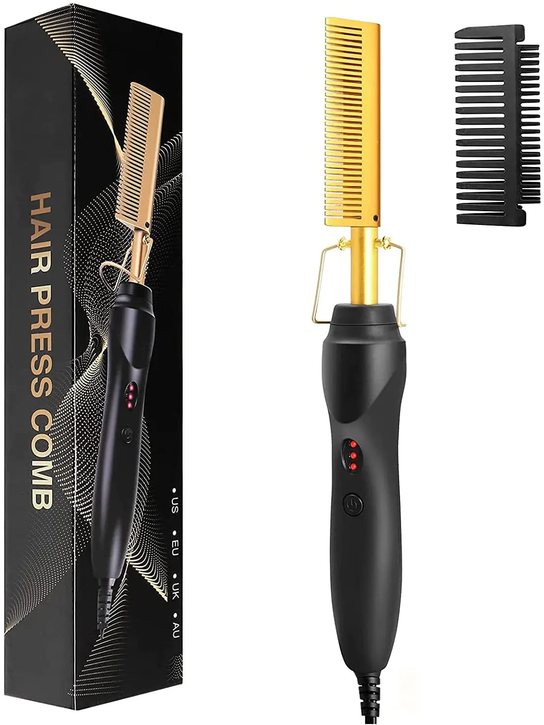 HeatMaster - Portable Electric Beard & Hair Styling Comb 0