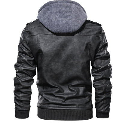 Hooded premium biker jacket for men | Casual 2
