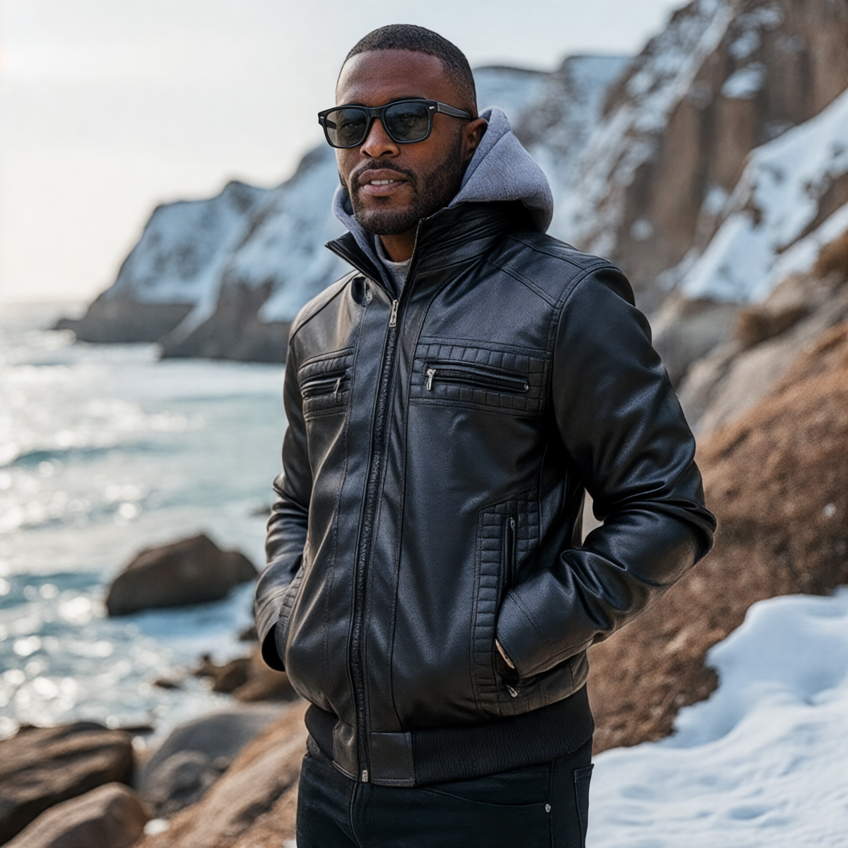 Liam | Bold & Stylish Men's Biker Jacket-5