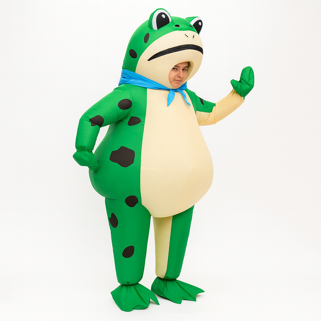 Inflatable frog costume for Halloween and costume parties 1