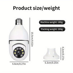 Intelligent lamp camera with HD quality, night vision and two-way audio for improved home safety 2