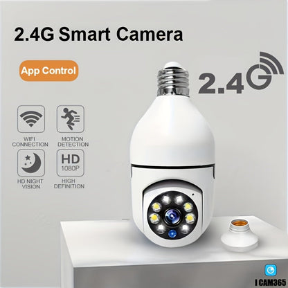 Intelligent lamp camera with HD quality, night vision and two-way audio for improved home safety 4