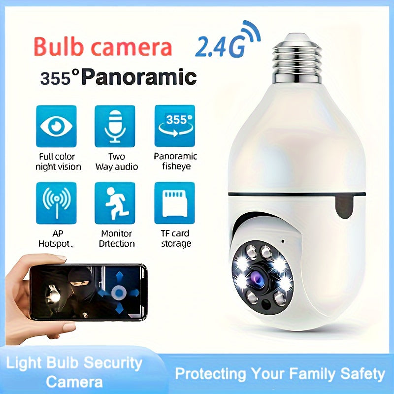 Intelligent lamp camera with HD quality, night vision and two-way audio for improved home safety 5
