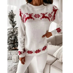 Irfana | Knit Reindeer Christmas Sweater for Women | Warm 2