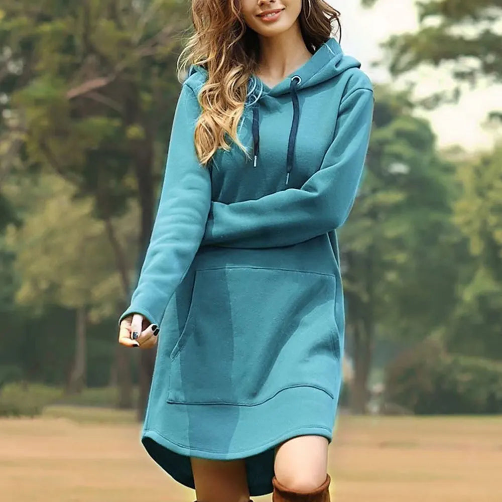  Sierra | Stylish and Comfy Hoodie Dress-5