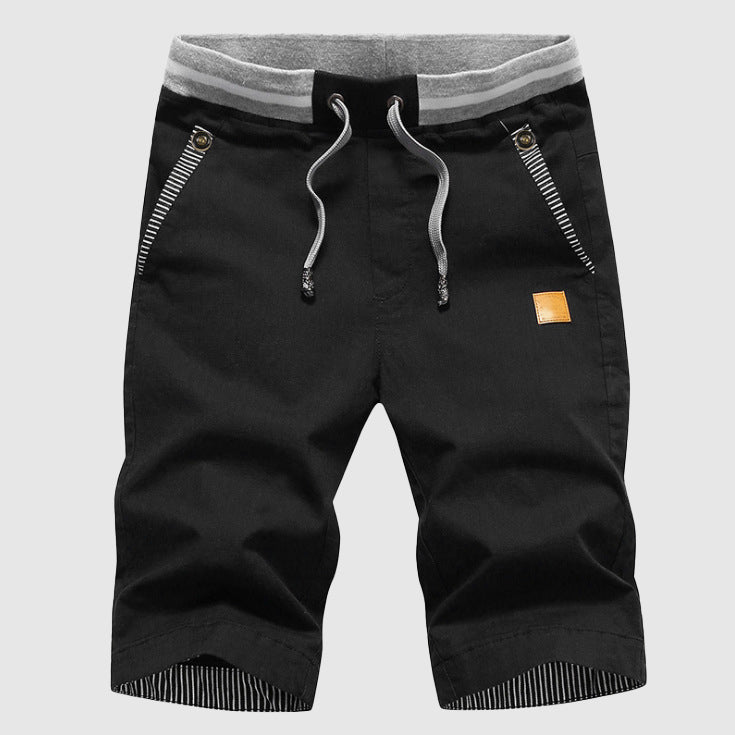  Men’s Casual Shorts - Drawstring Waist - Zip Pockets - Knee-Length Relaxed Fit-4