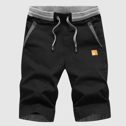  Men’s Casual Shorts - Drawstring Waist - Zip Pockets - Knee-Length Relaxed Fit-4