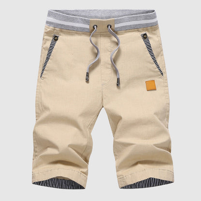  Men’s Casual Shorts - Drawstring Waist - Zip Pockets - Knee-Length Relaxed Fit-5