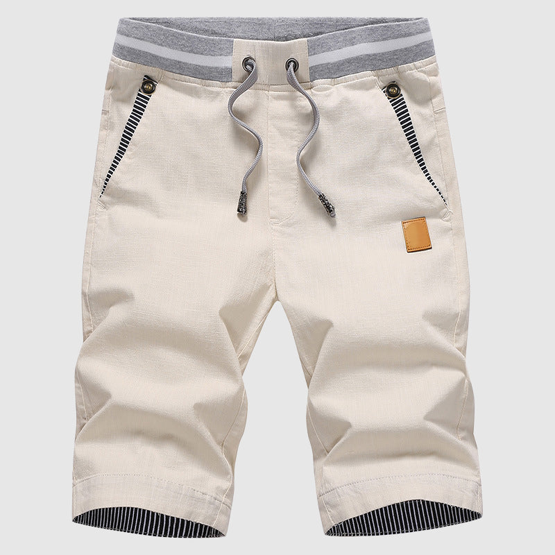  Men’s Casual Shorts - Drawstring Waist - Zip Pockets - Knee-Length Relaxed Fit-2