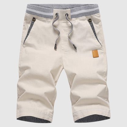  Men’s Casual Shorts - Drawstring Waist - Zip Pockets - Knee-Length Relaxed Fit-2