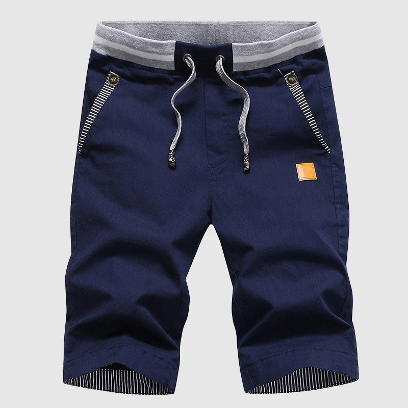  Men’s Casual Shorts - Drawstring Waist - Zip Pockets - Knee-Length Relaxed Fit-3