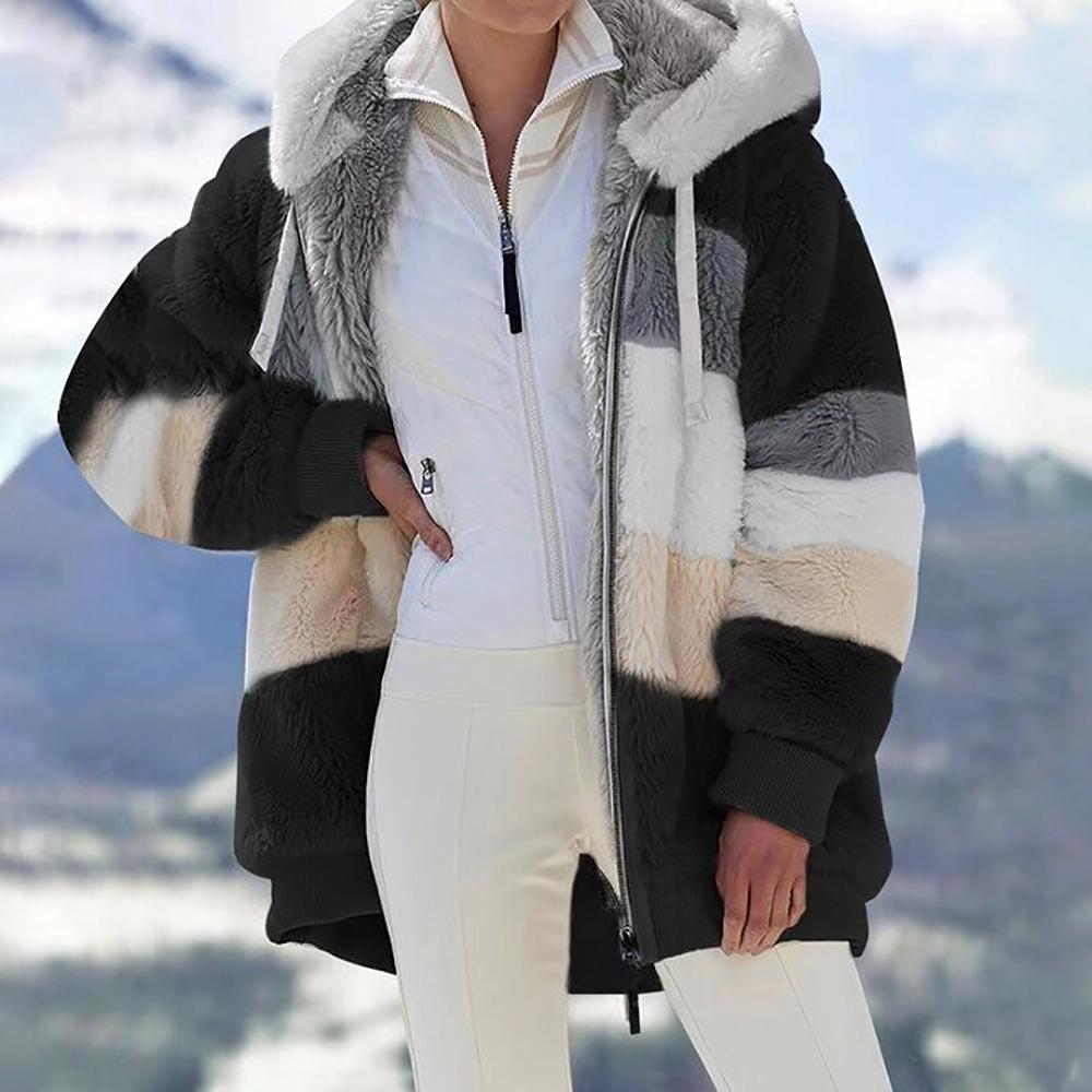 KAREN | Fluffy Warm Oversized Hoodie Coat 1