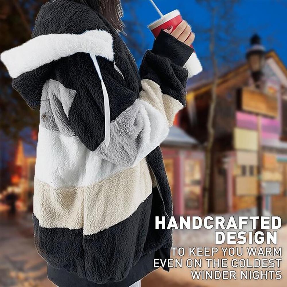 KAREN | Fluffy Warm Oversized Hoodie Coat 3