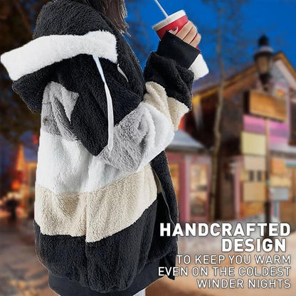 KAREN | Fluffy Warm Oversized Hoodie Coat 3