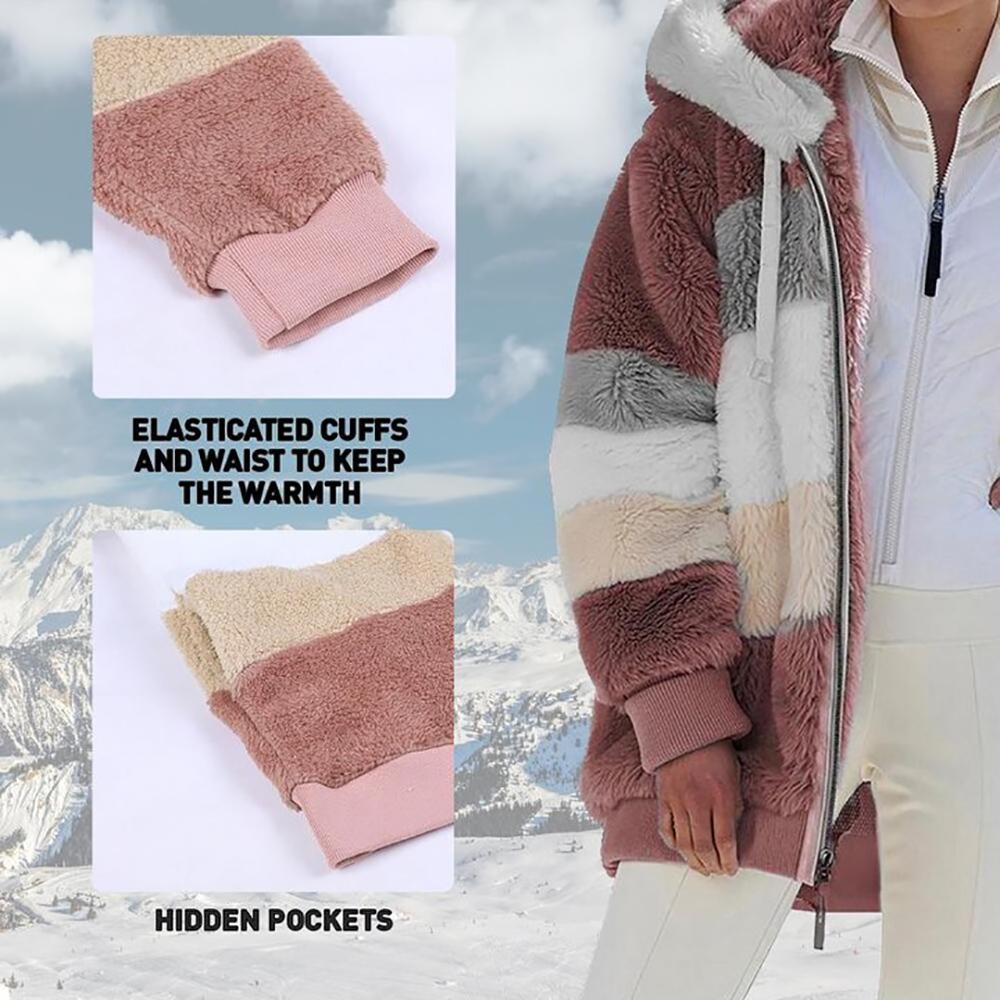 KAREN | Fluffy Warm Oversized Hoodie Coat 5