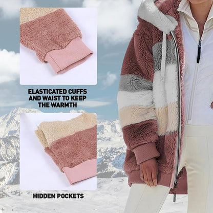 KAREN | Fluffy Warm Oversized Hoodie Coat 5