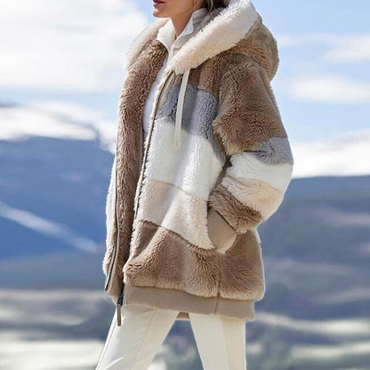 KAREN | Fluffy Warm Oversized Hoodie Coat 6