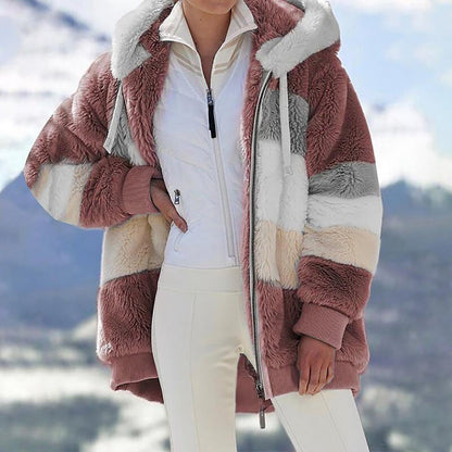 KAREN | Fluffy Warm Oversized Hoodie Coat 7