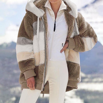 KAREN | Fluffy Warm Oversized Hoodie Coat 8