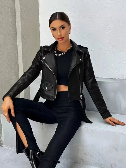 Kaia | Midnight Rebel Moto Jacket 0