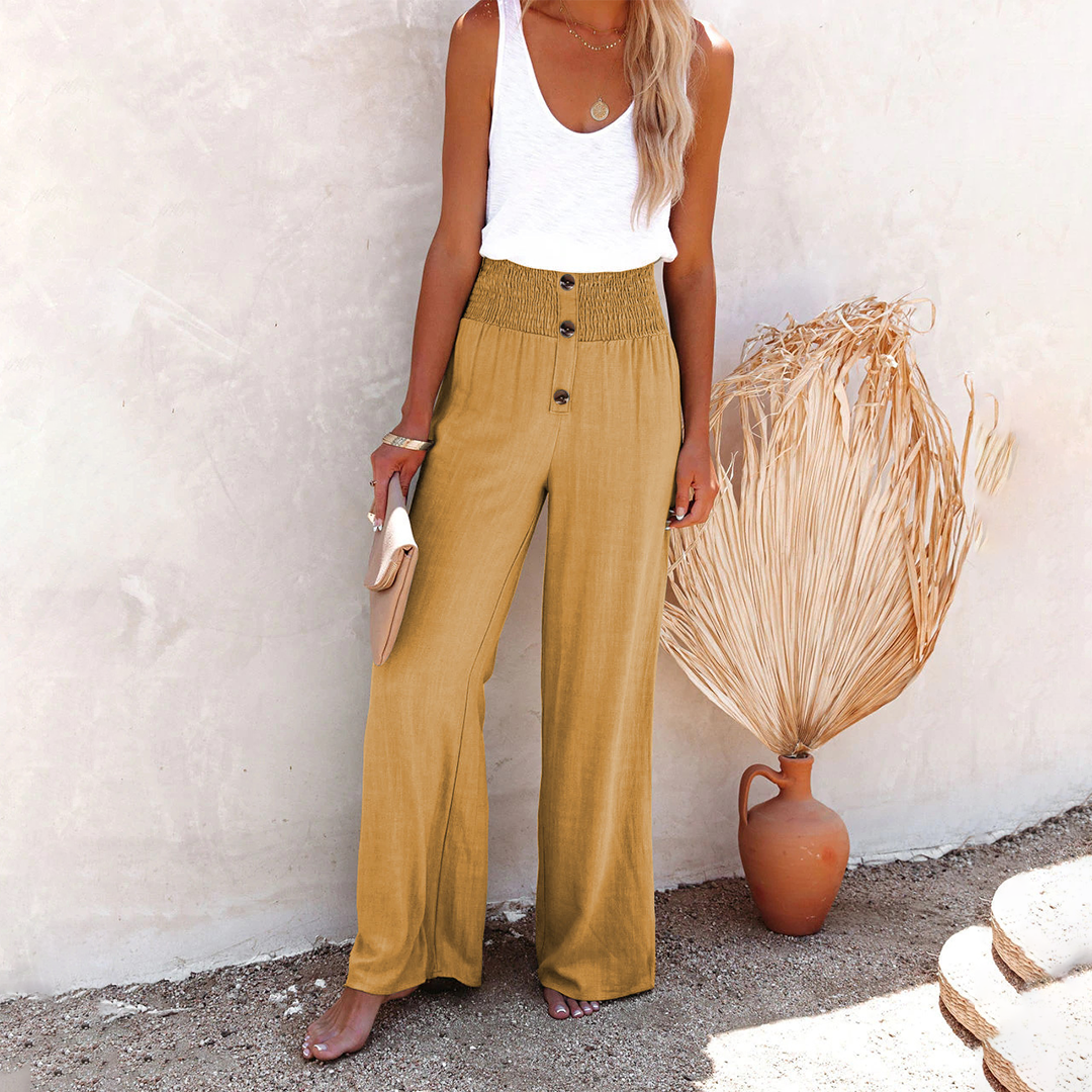 Vicky | Relaxed High-Waist Loose Pants-3