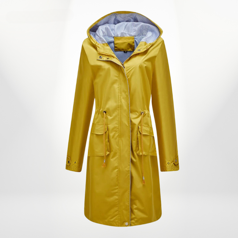 LIZAYA | Elegant Trenchcoat Drawstrings 4