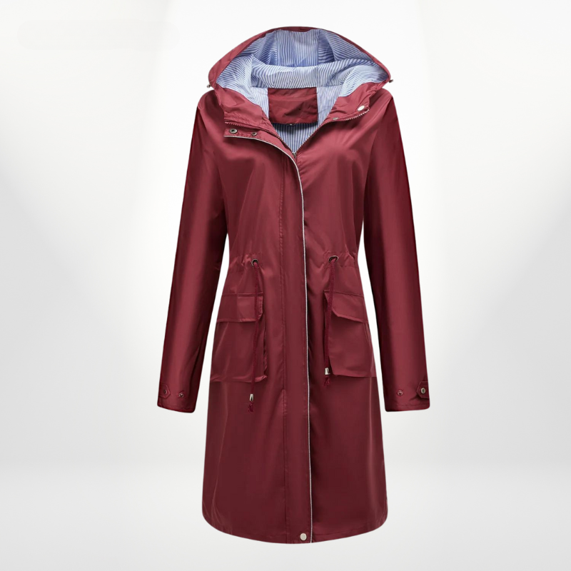 LIZAYA | Elegant Trenchcoat Drawstrings 6