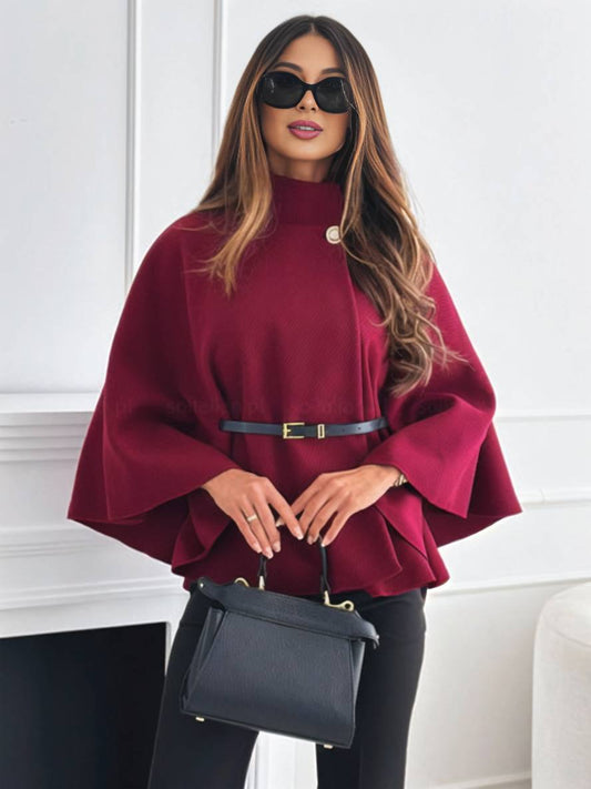 Lara | Belted High-Neck Coat 0