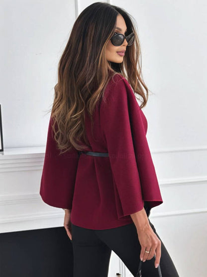 Lara | Belted High-Neck Coat 3
