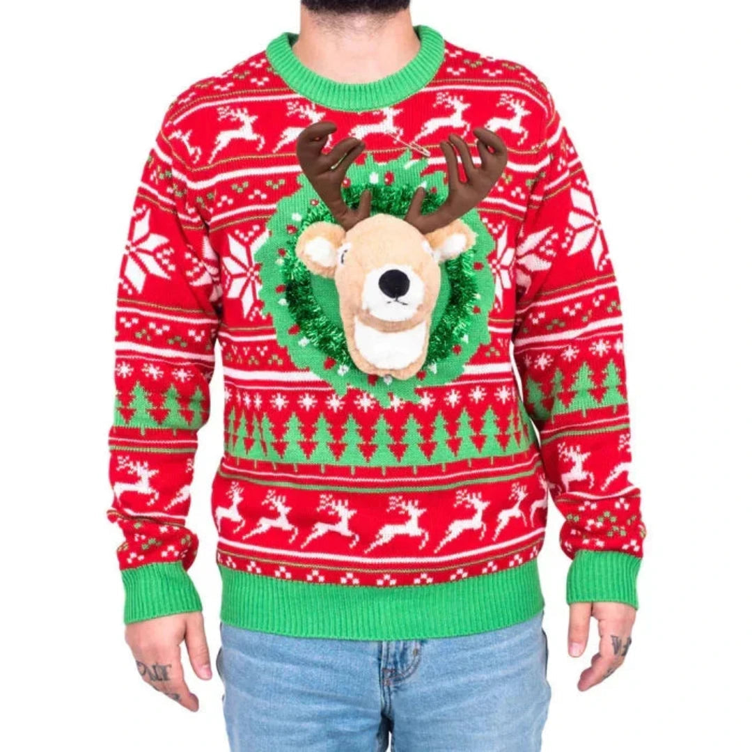 Leenatim | Animal Knit Christmas Sweater Unisex | Warm 2