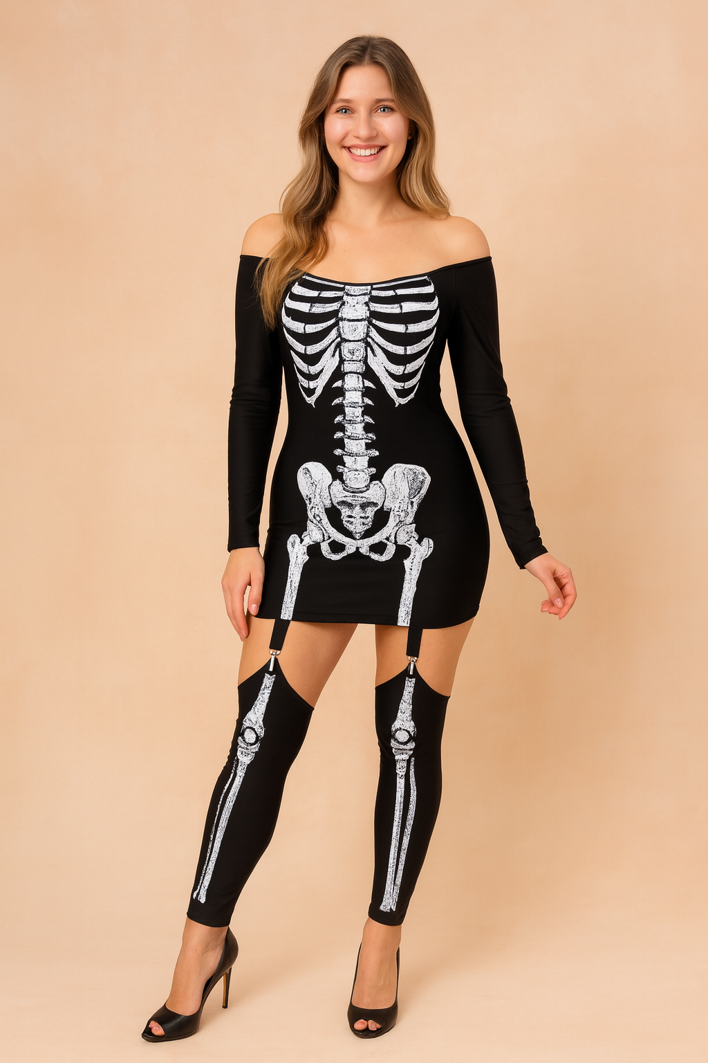 Lena | Skeleton Party Costume 0