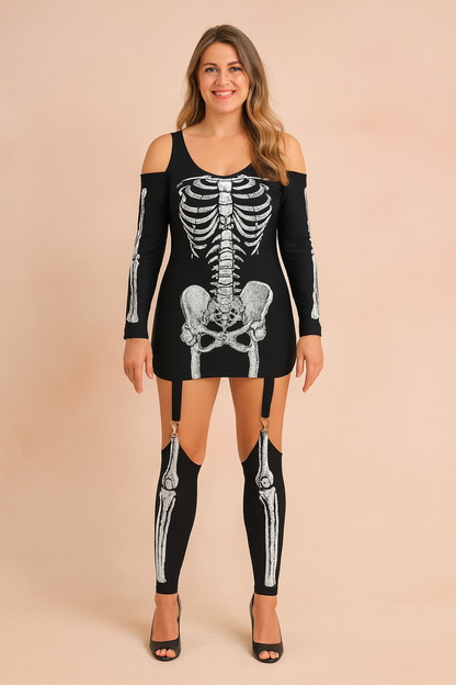 Lena | Skeleton Party Costume 1