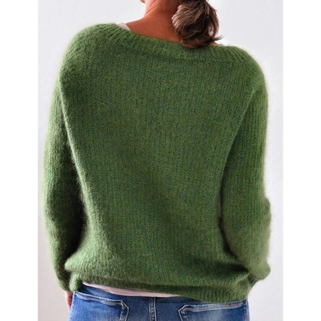 Long-sleeved knitted sweater for women | Warm 1