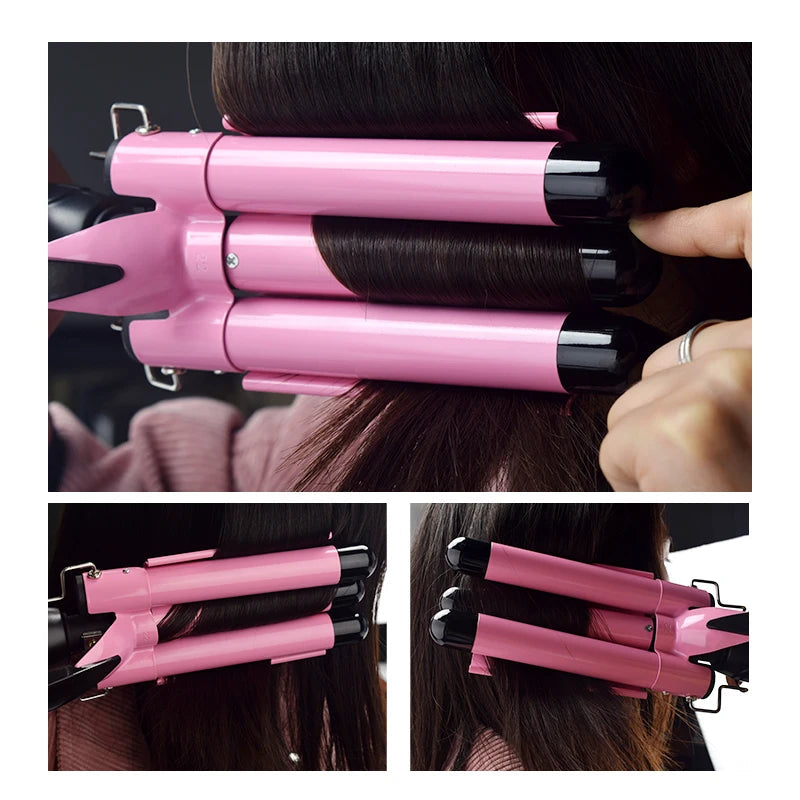 LuxeCurl - Triple Barrel Hair Styler Wand 6