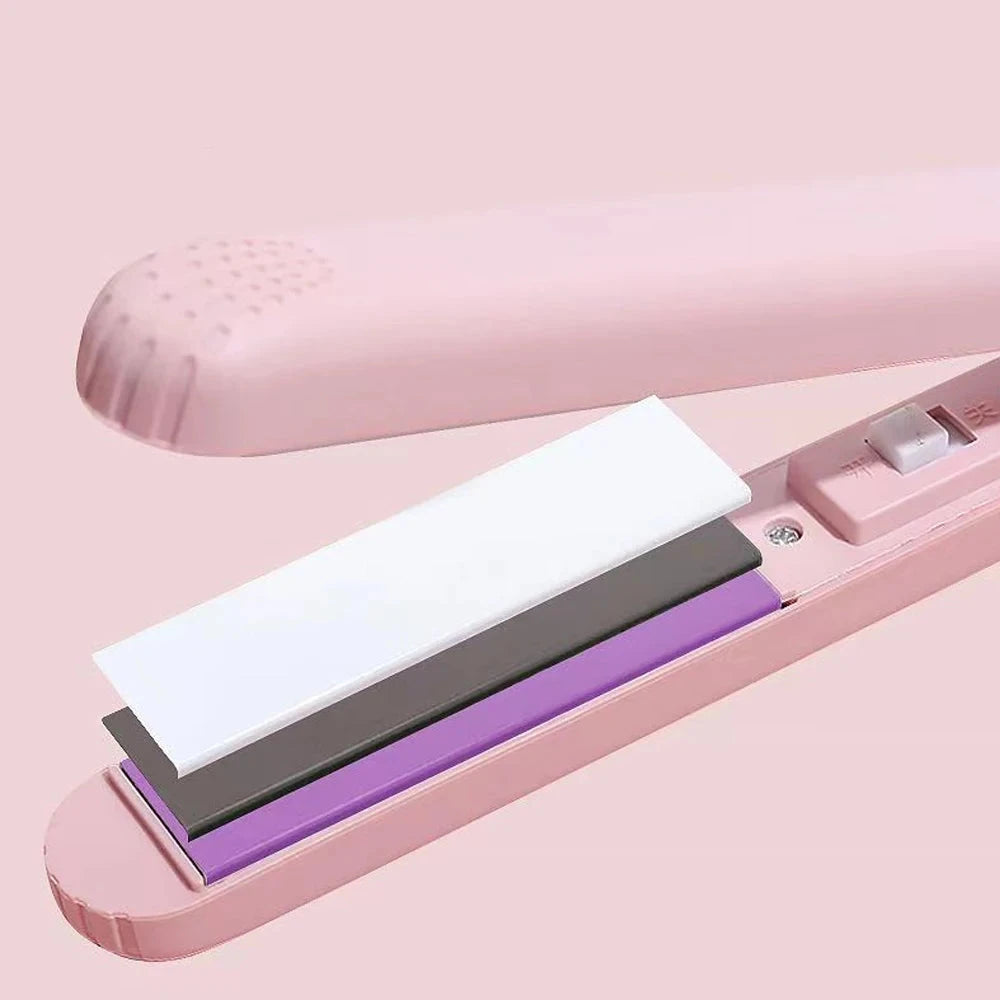 LuxePink - Floating Plate Straightener & Curler 2
