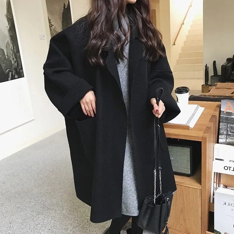 MAURA | Oversizes Woolblend Trenchcoat Jacket 6