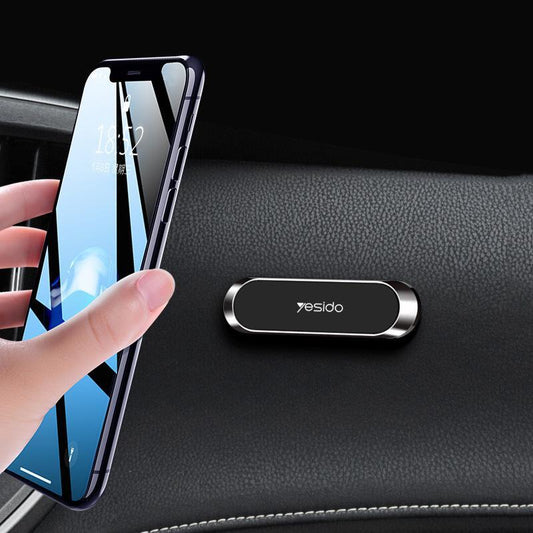 Magnetic automotive holder with tool-free installation and strong handle-universal mobile phone holder for the ventilation bracket 0