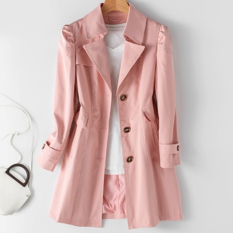 Marit | Women's Button Down Down Trench Coat | Long 1