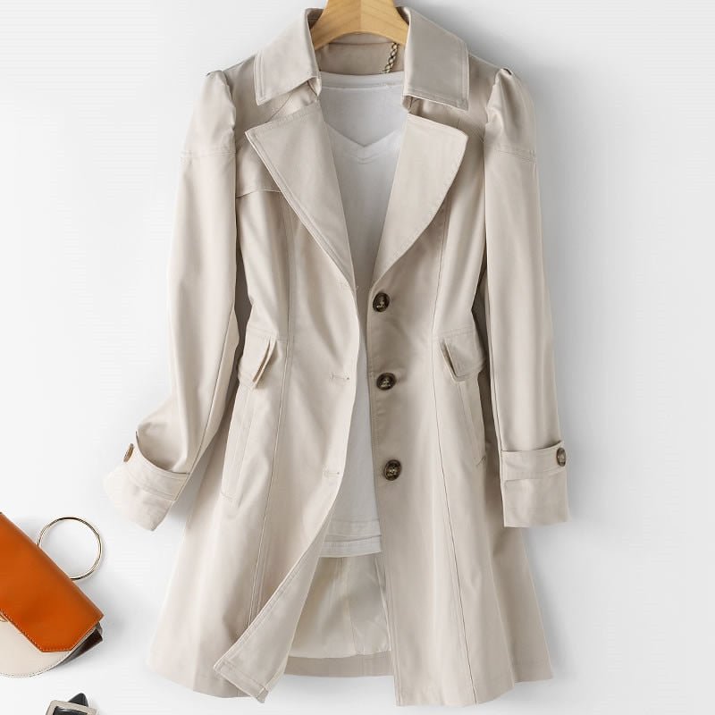Marit | Women's Button Down Down Trench Coat | Long 3
