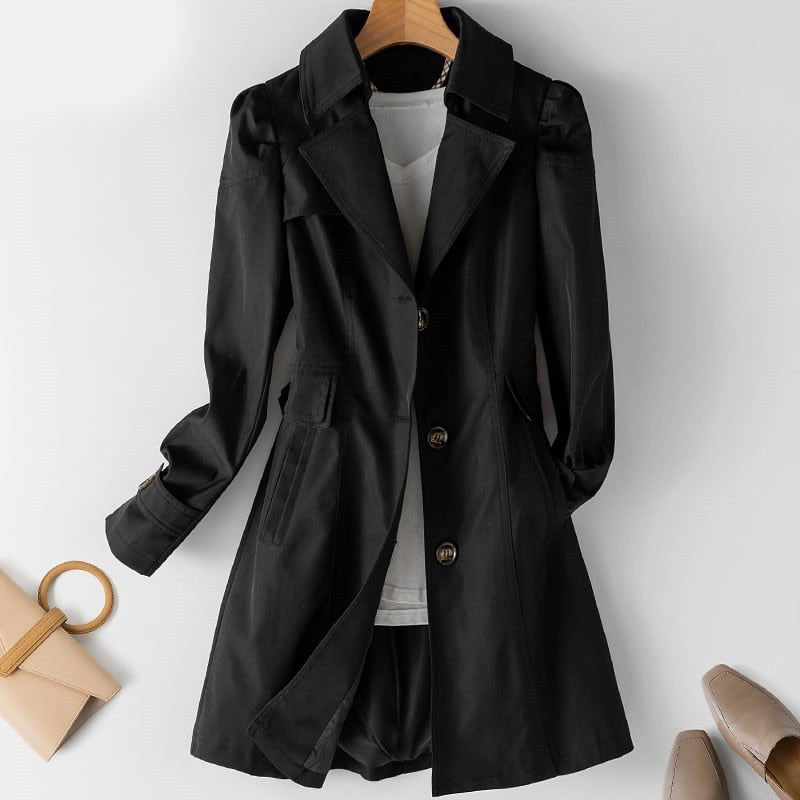 Marit | Women's Button Down Down Trench Coat | Long 4