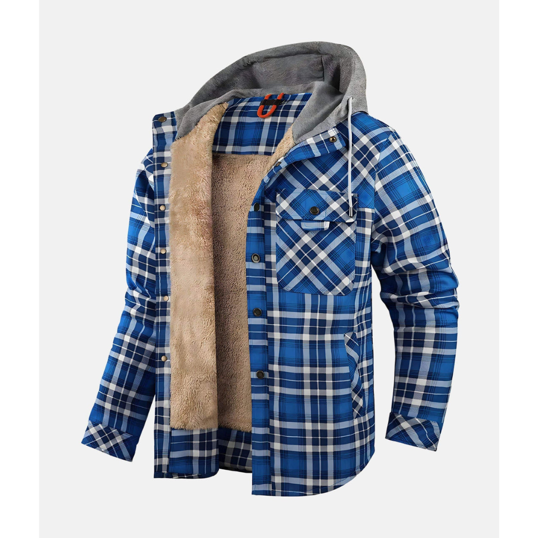 Men's Checked Button-Front Jacket | Winter 1