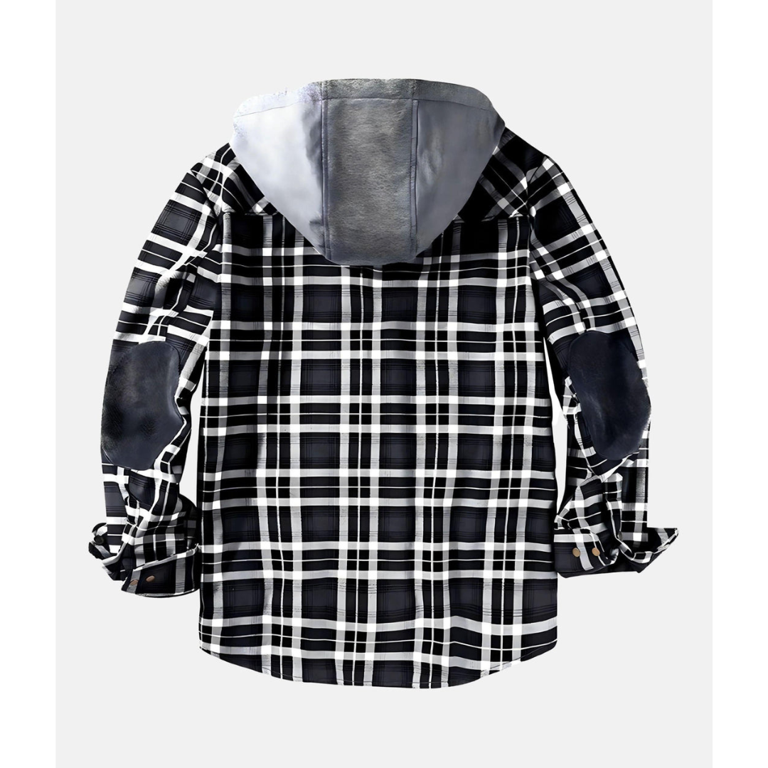 Men's Checked Button-Front Jacket | Winter 6