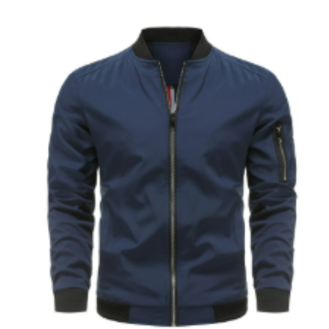 Men's Classic Zip-Up Bomber Jacket 0