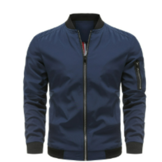 Men's Classic Zip-Up Bomber Jacket 0
